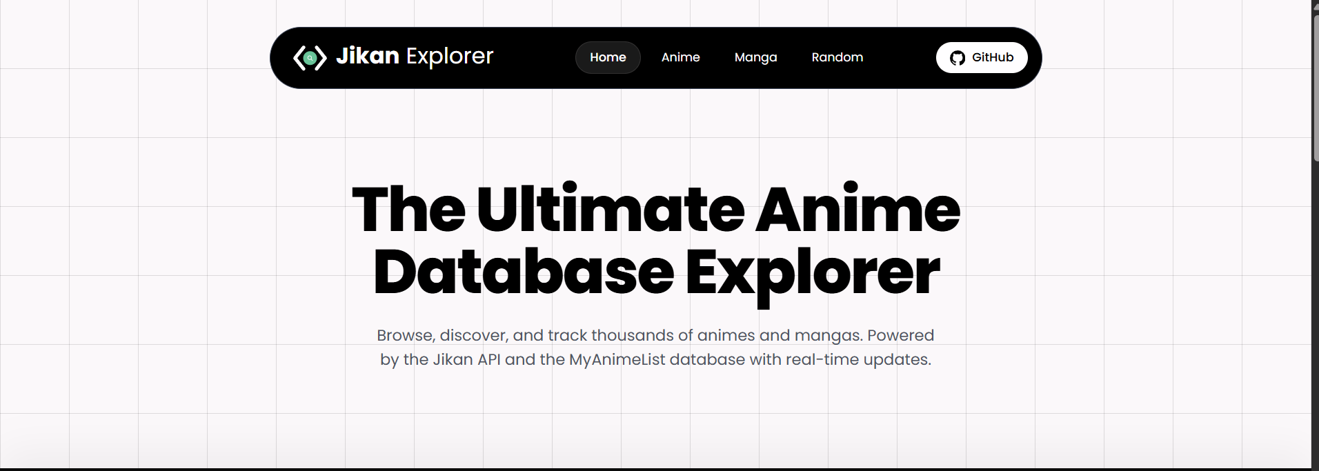 Aperçu JikanExplorer